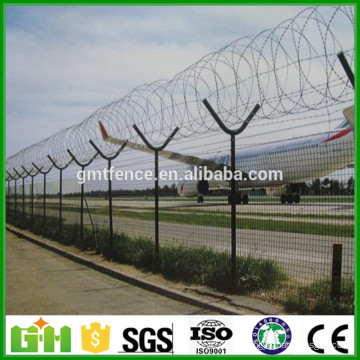 High Quality Hot Dipped Galvanized Y Post Welded Airport Security Fence wire mesh fence